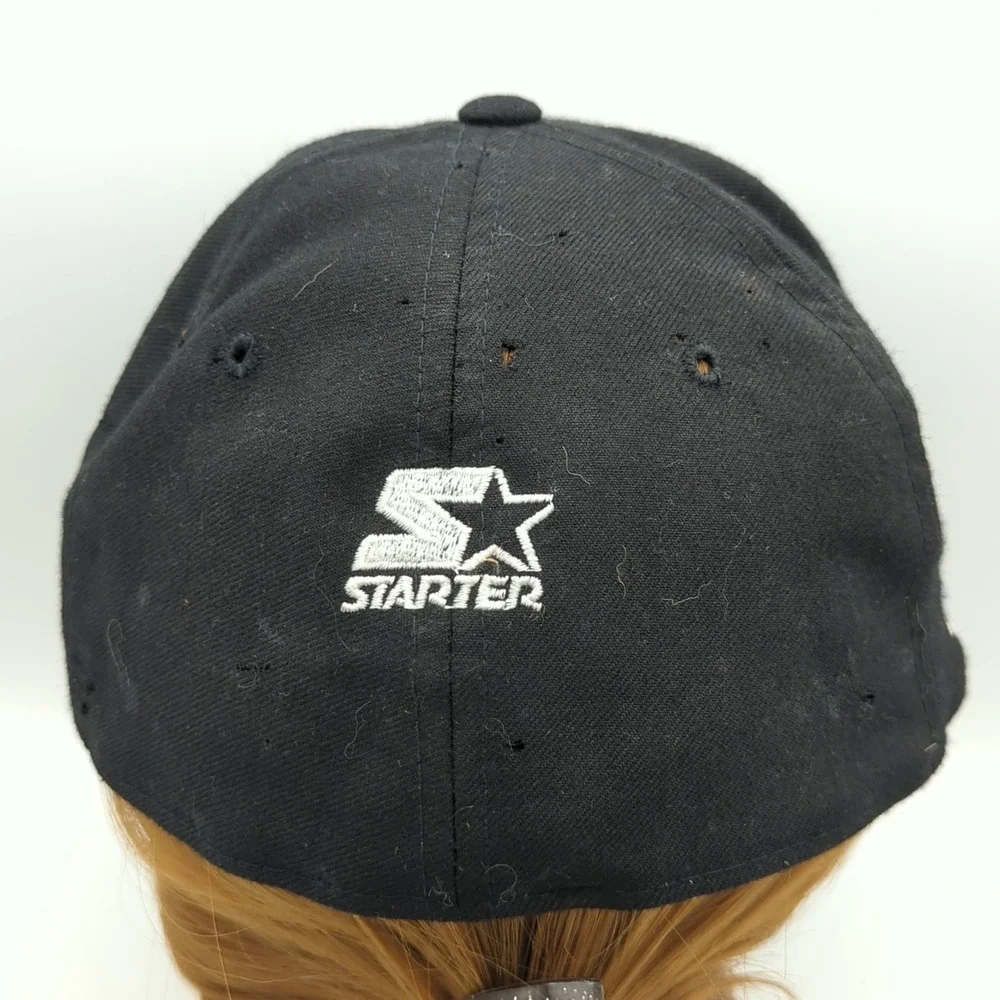 *HOLES* Vintage Starter New Orleans Saints Fitted Cap Hat 7 1/4 Wool Distressed